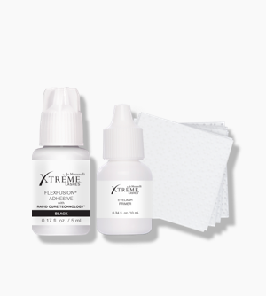 FlexFusion® with Rapid Cure Technology® (Black) Lash Extension Adhesive & Eyelash Primer Kit
