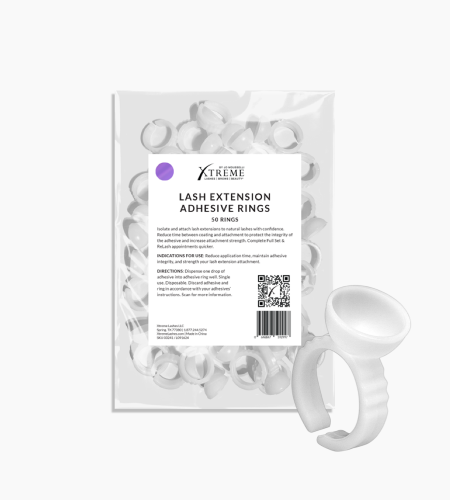 Eyelash Extension Adhesive Rings (50 PACK)